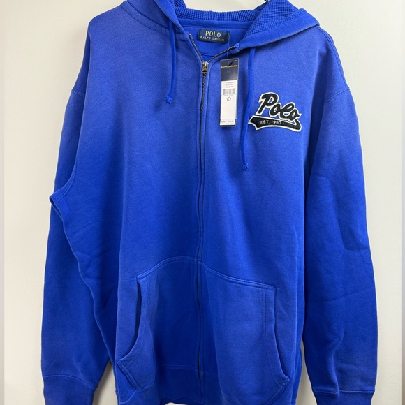 Polo Ralph Lauren Fleece Lined Hoodie Script 1967 Logo w Waffle Knit Hood NWT - Picture 8 of 9